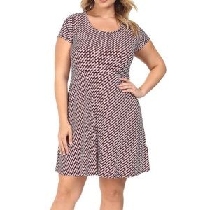 NWT Michael Kors Shore Blue Cap Sleeve Dress